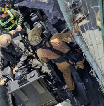 French Navy crew effects drug bust aboard Venezuelan vessel at sea.