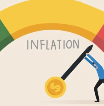 Inflation graphic art.