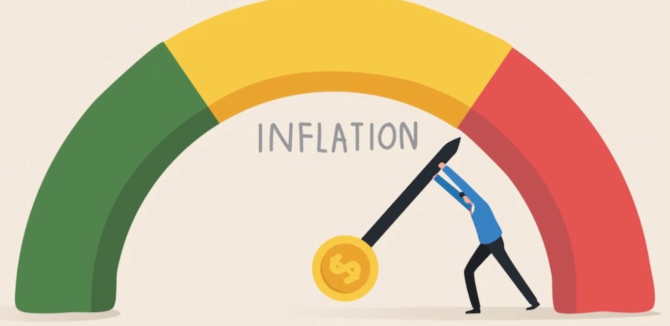 Inflation graphic art.