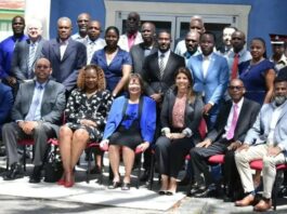Participants at meeting on T20 Security in Barbados.