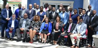 Participants at meeting on T20 Security in Barbados.