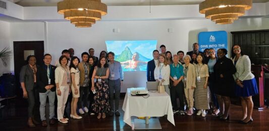 Taiwanese CIP delegation on visit to Saint Lucia.