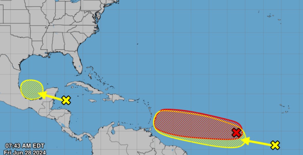 NHC weather map.