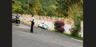 Scene of Rodney Bay double homicide.