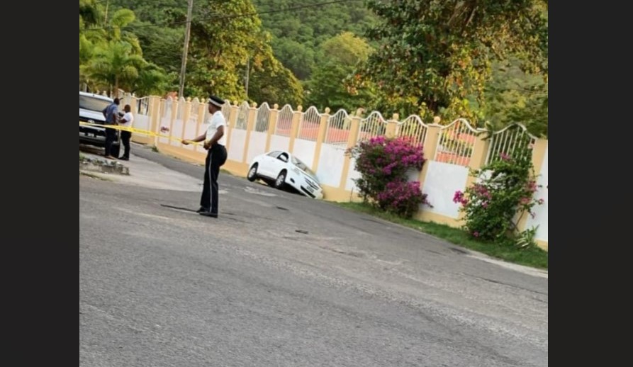 Scene of Rodney Bay double homicide.