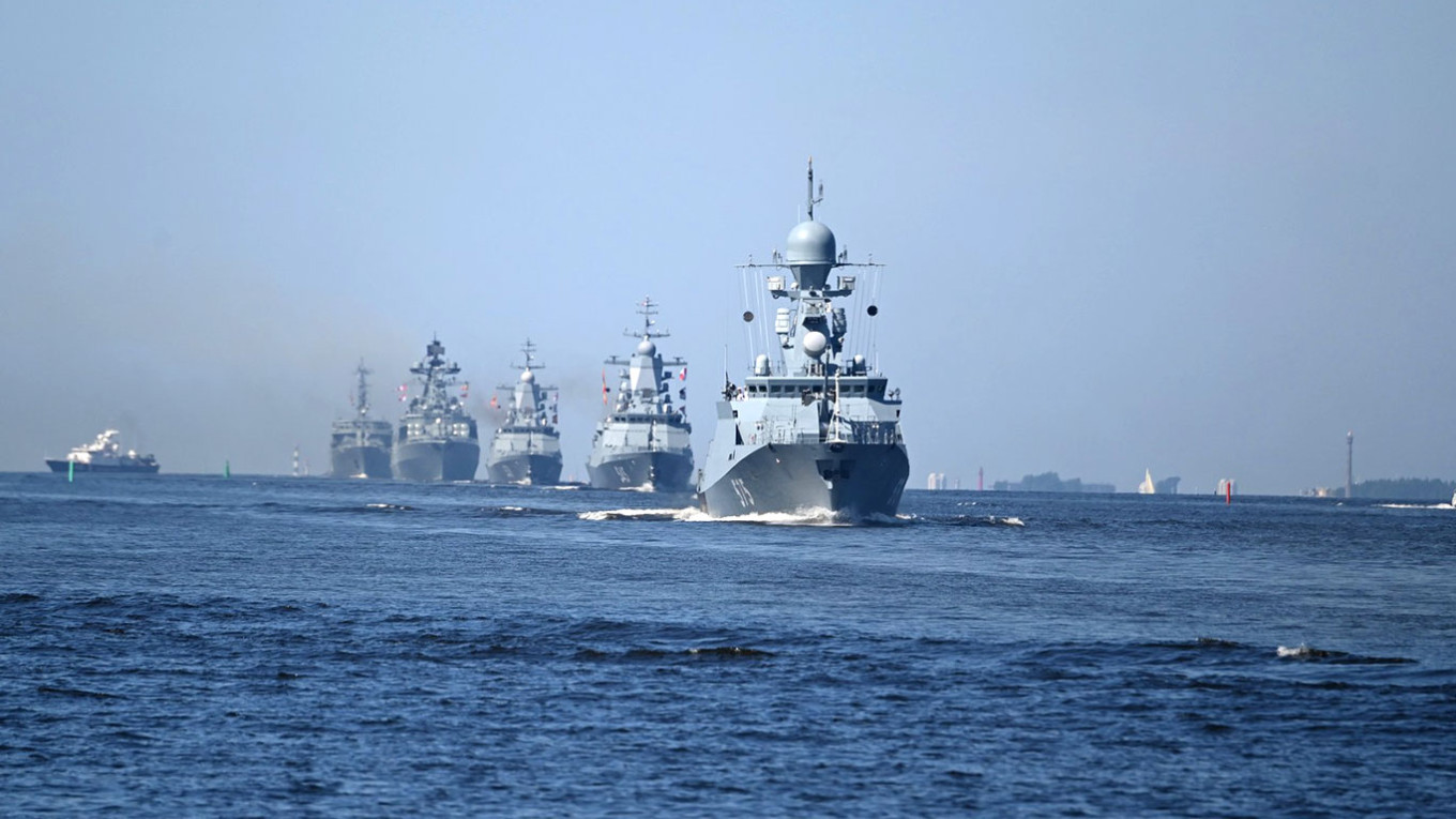 Russian warships.