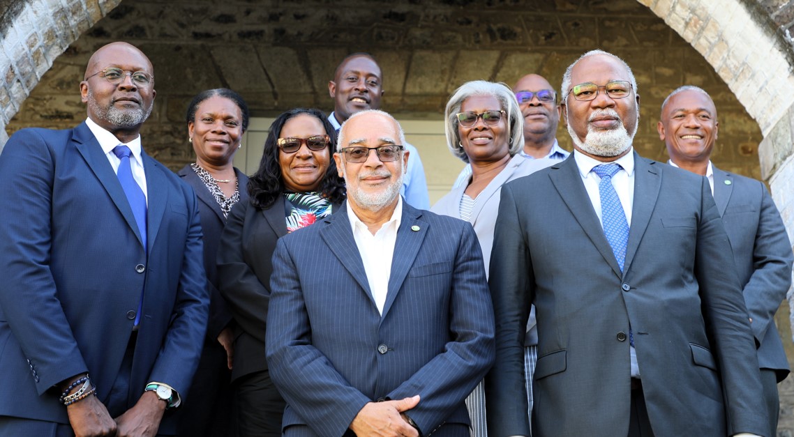 Participants in Saint Martin OECS accession talks pose for photo.