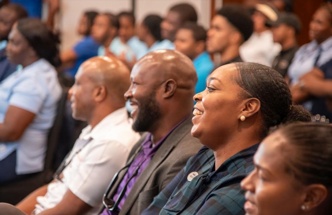 Sandals team members at Town Hall meeting