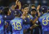 Victorious Sri Lanka team celebrates.