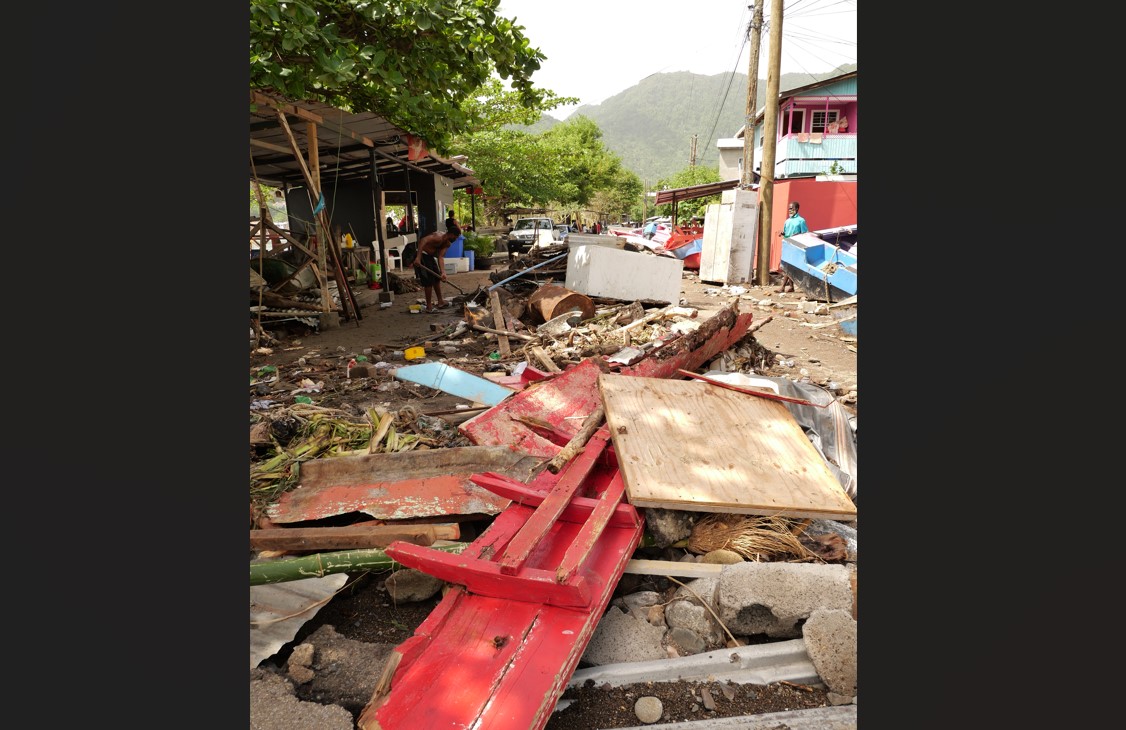 Hurricane Beryl's devastation in Soufriere.