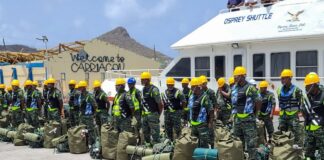 Guyanese soldiers in Grenada.