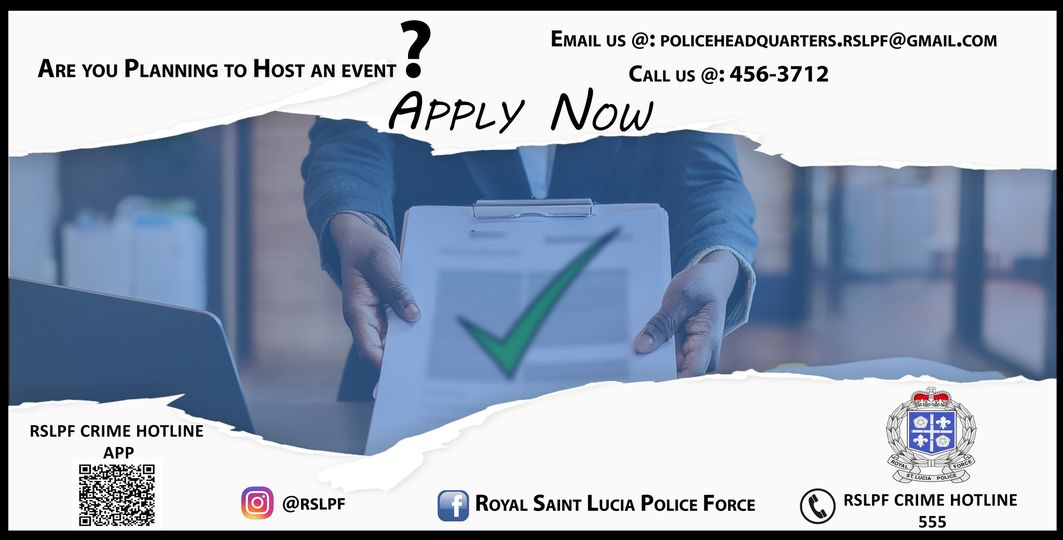 Police event application form.