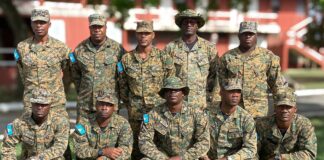 Saint Lucia police contingent to RSS.