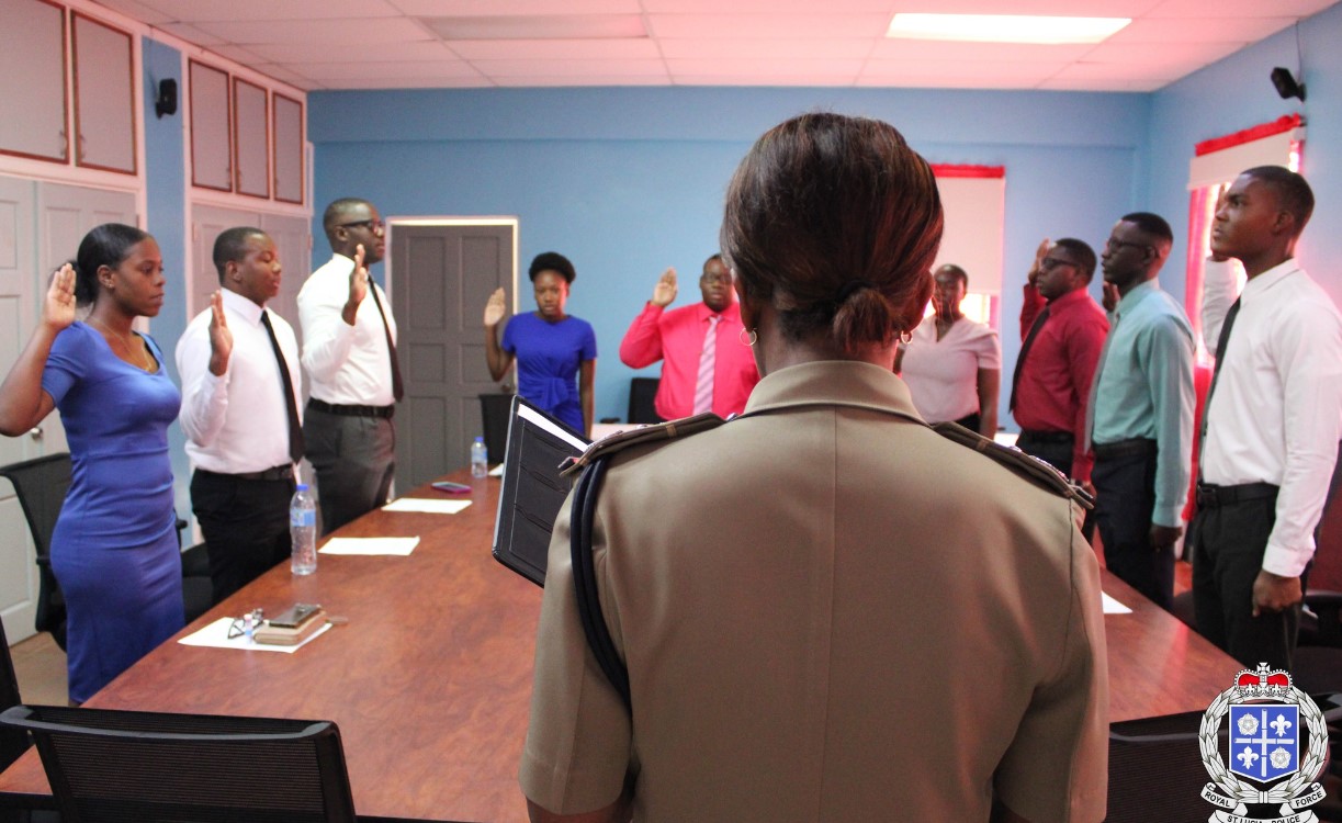 Swearing in of Special Police Constables.