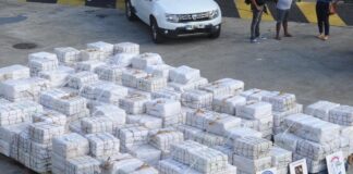 Drugs seized by French Navy off Martinique