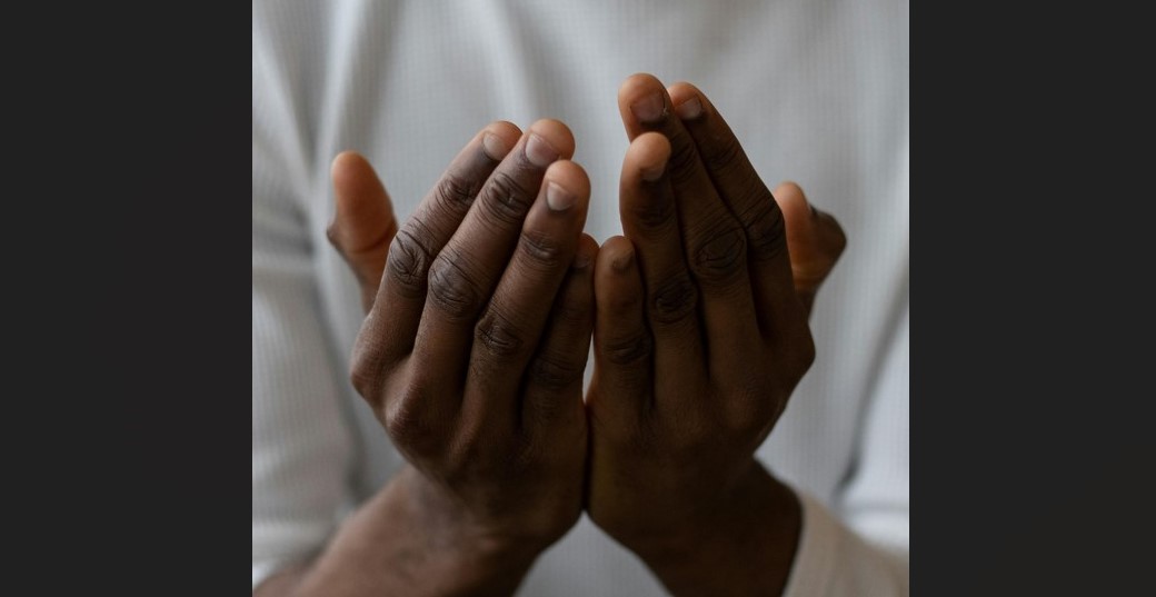 Man praying.