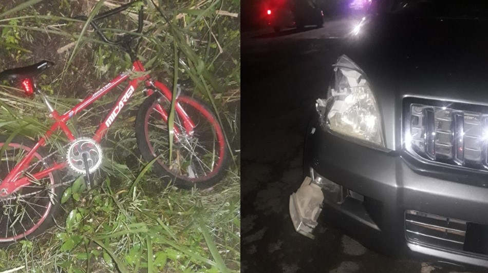 Julian Hunte Highway Cycle and Vehicle Collision