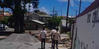 Micoud Secondary School drainage project.
