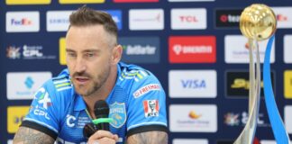 Faf at news conference