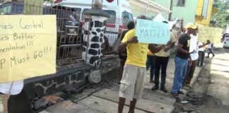 UWP Health Centre protest