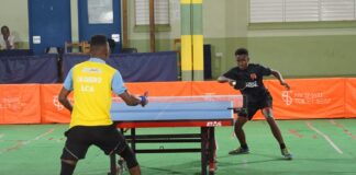 De Andre Calderon (yellow) won gold and bronze in St Vincent & the Grenadines.