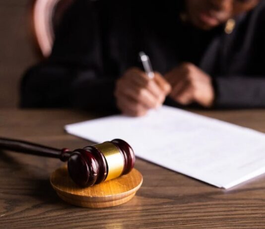 Magistrate in court