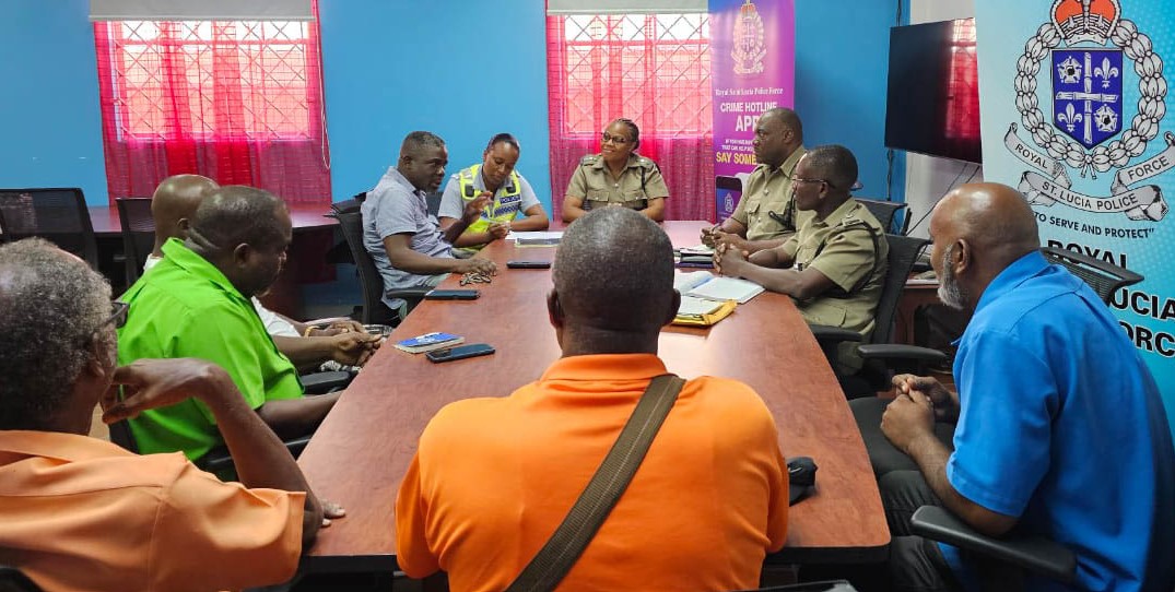 Police and NCOPT officials hold meeting.