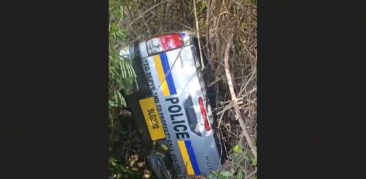 Accident involving police vehicle