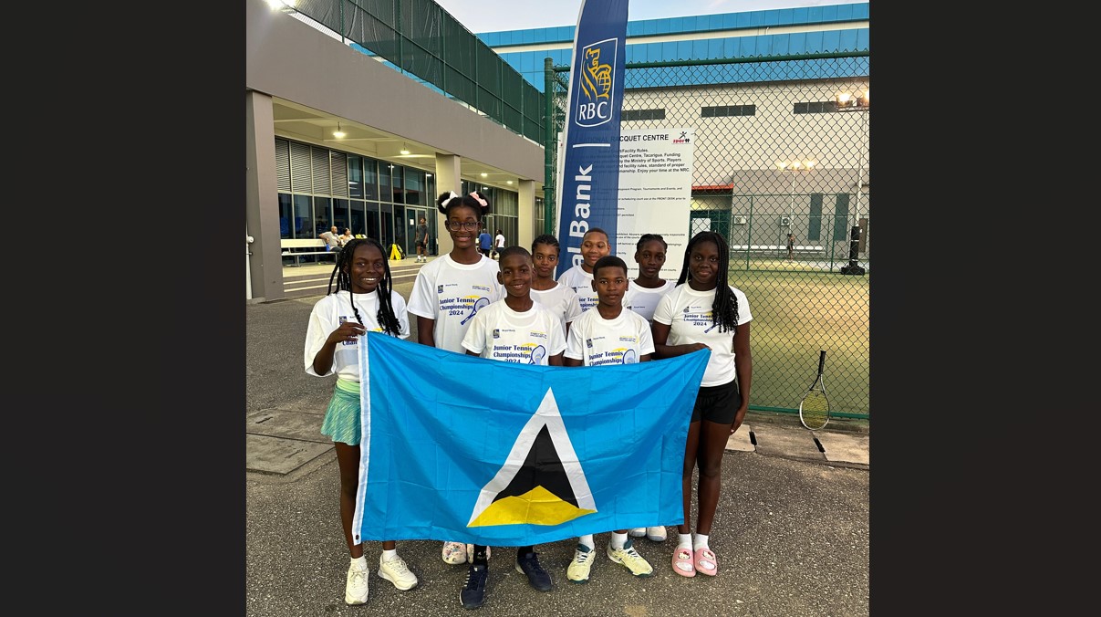 Saint Lucia tennis team in T&T