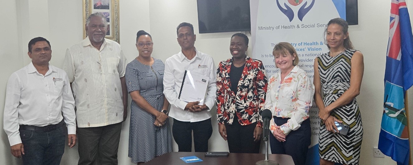 Signing ceremony for constructing Montserrat Hospital