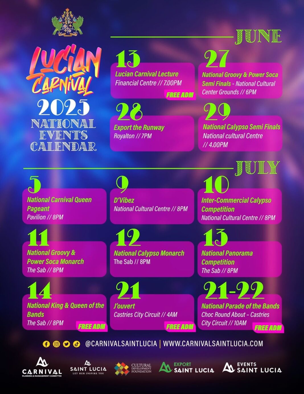 2025 Lucian Carnival Launched Dennery Segment Show Officially on