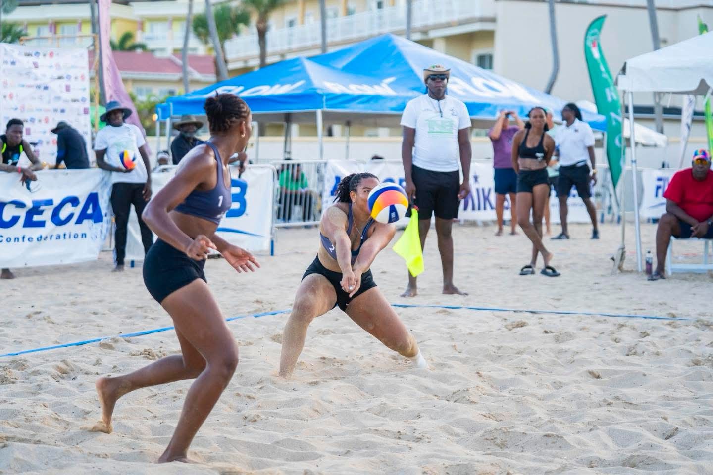 Gold and Silver for Saint Lucia in Beach Volleyball