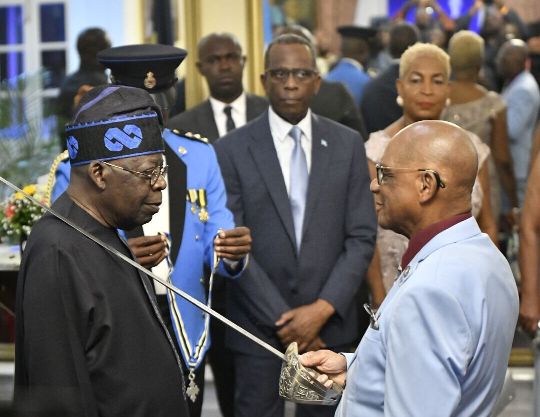 Saint Lucia confers knighthood on Nigerian president