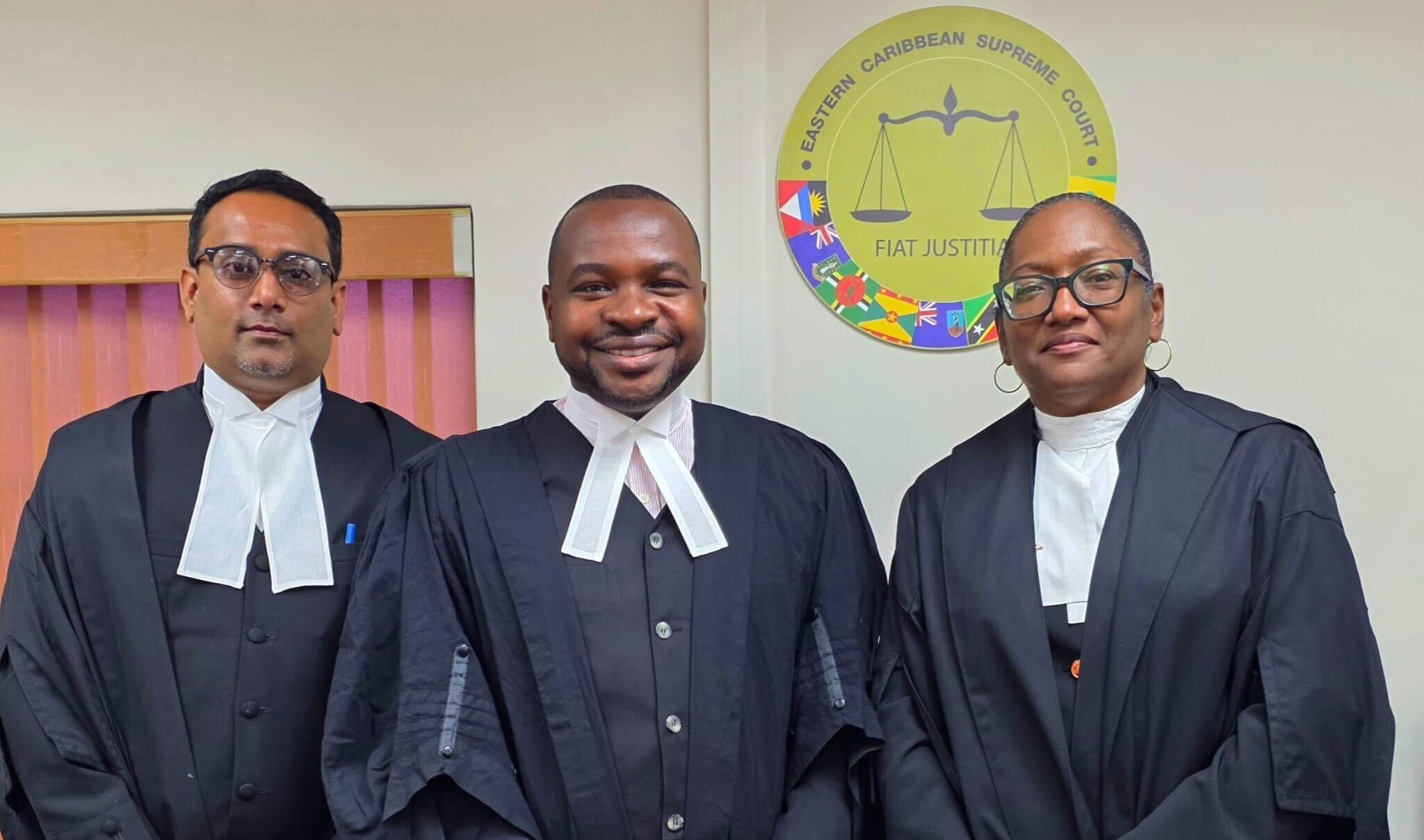 In historic admission, TCI Bar President Mark Fulford welcomed to practice law in Saint Lucia