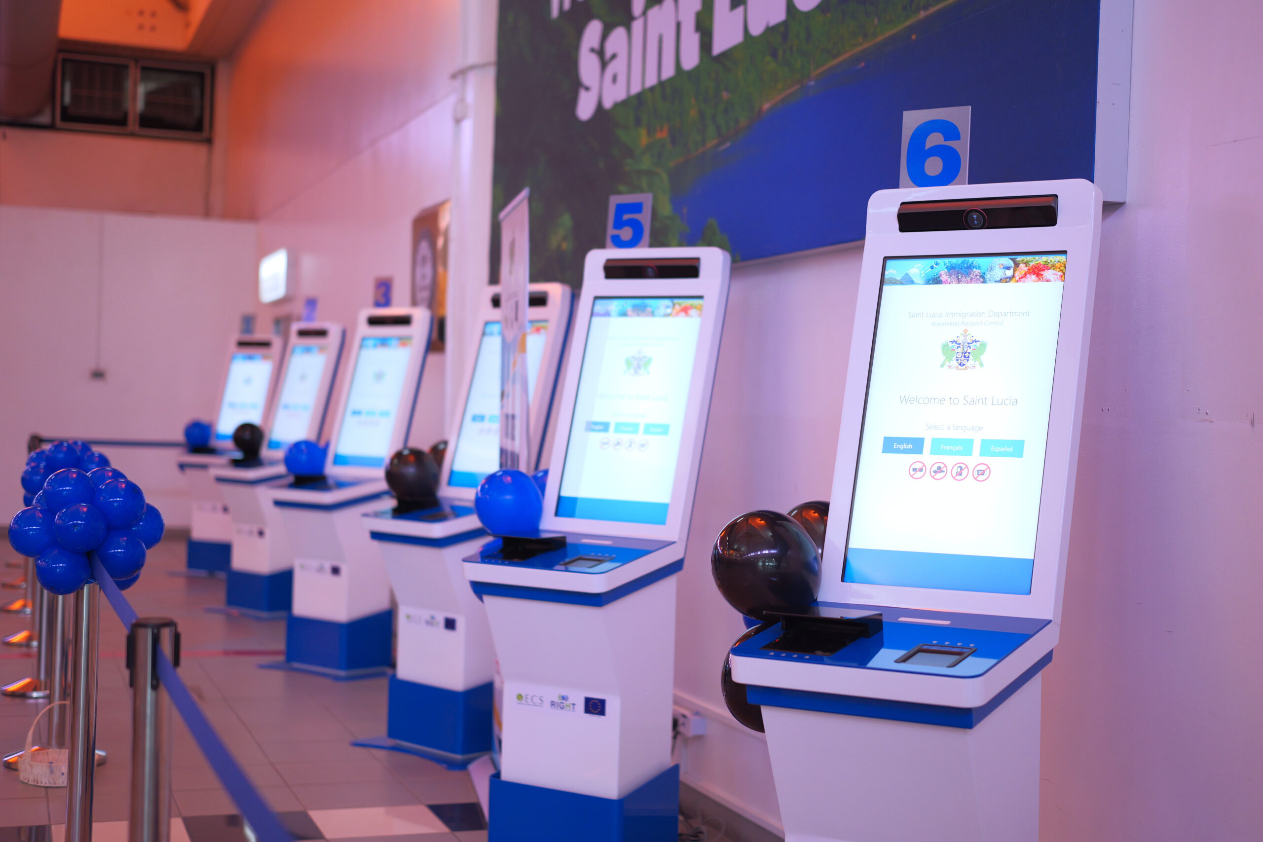 Saint Lucia receives automated passport control kiosks from OECS Commission