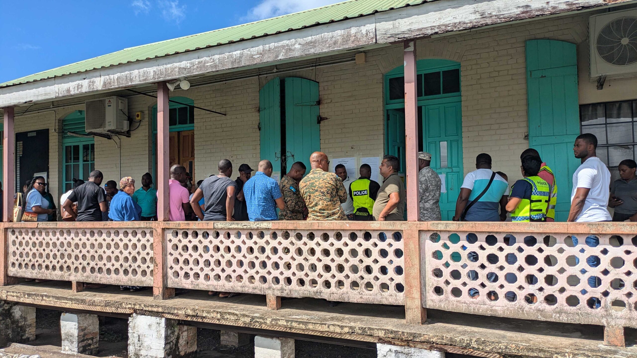 Smooth start to polling as essential workers vote in Castries