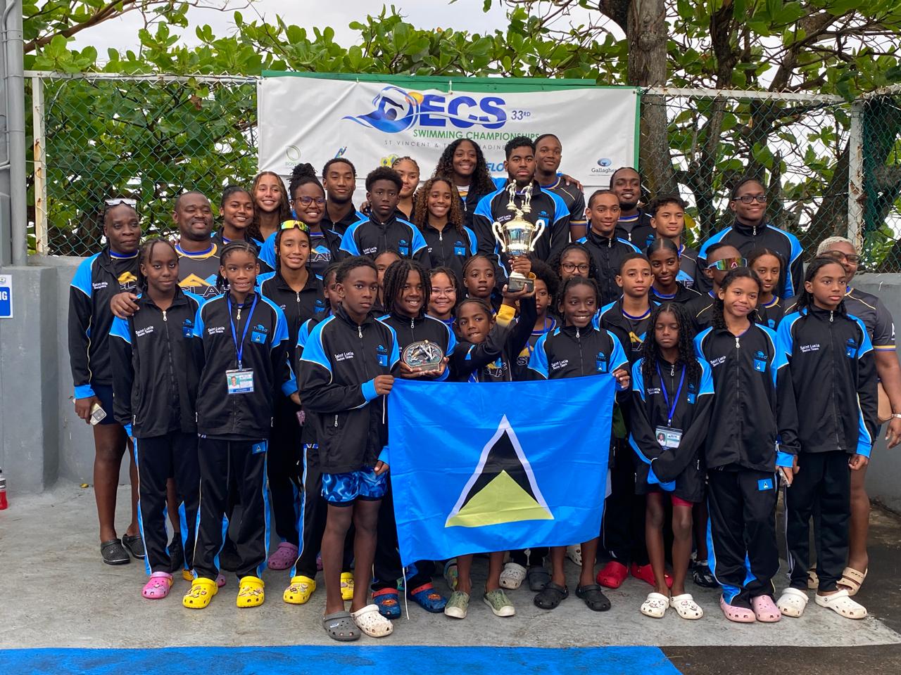 Saint Lucia’s swim stars shine bright at OECS Champs