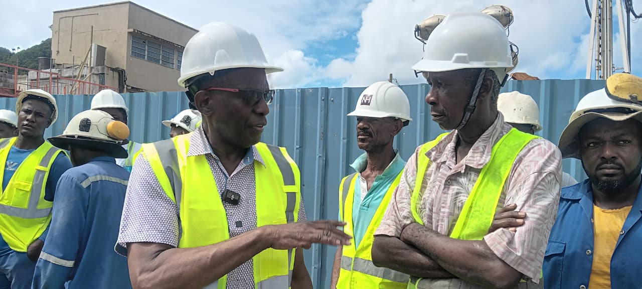 Pierre tours Halls of Justice site ahead of election