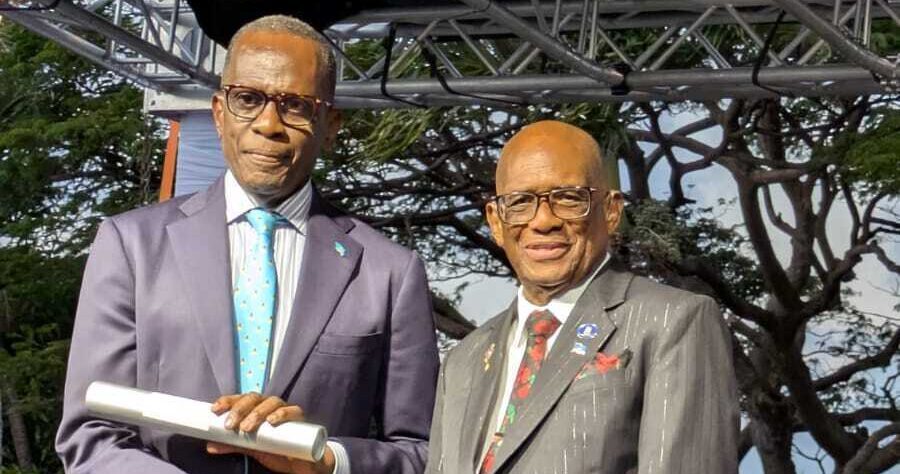 Philip J Pierre sworn in for second term