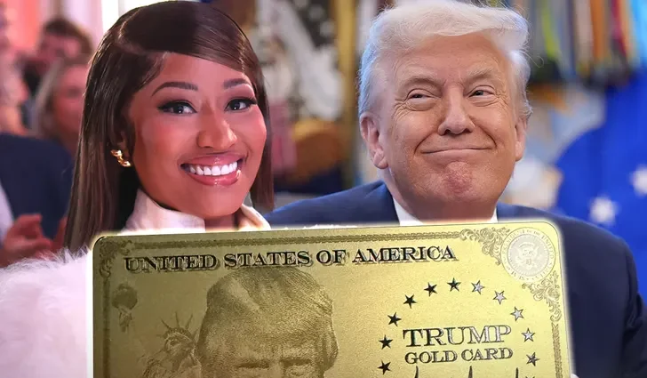 Nicki Minaj declares Trump support while unveiling gold card visa