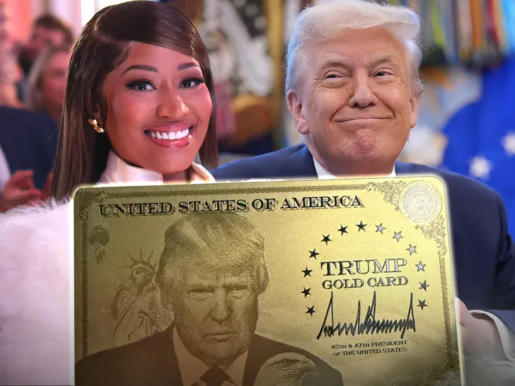 Nicki Minaj declares Trump support while unveiling gold card visa