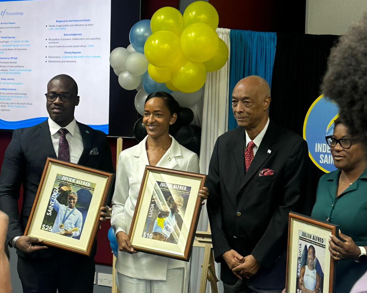 Julien Alfred honoured with commemorative stamp