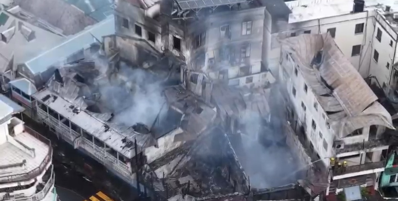 Fire destroys historic buildings, businesses in  Dominica’s capital