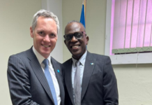 Pierre welcomes UNICEF regional director on first official visit