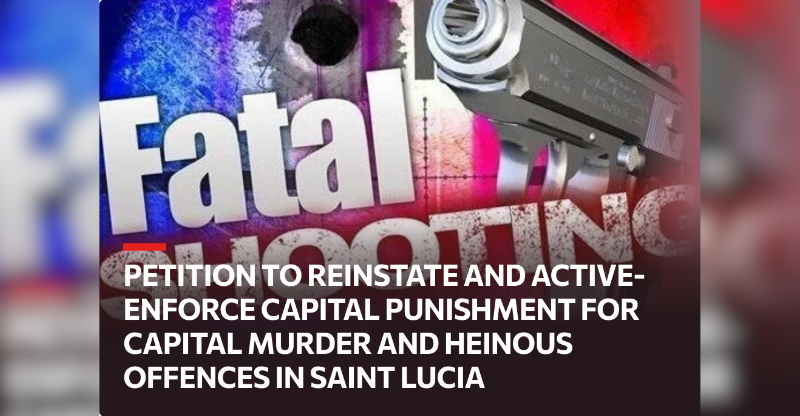 Thousands back petition to reinstate death penalty In Saint Lucia