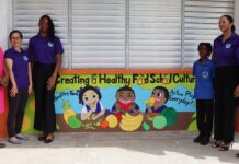 Healthy eating mural unveiled at Soufriere Primary School