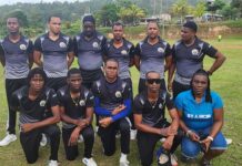 Saint Lucia celebrate Dominica tapeball success