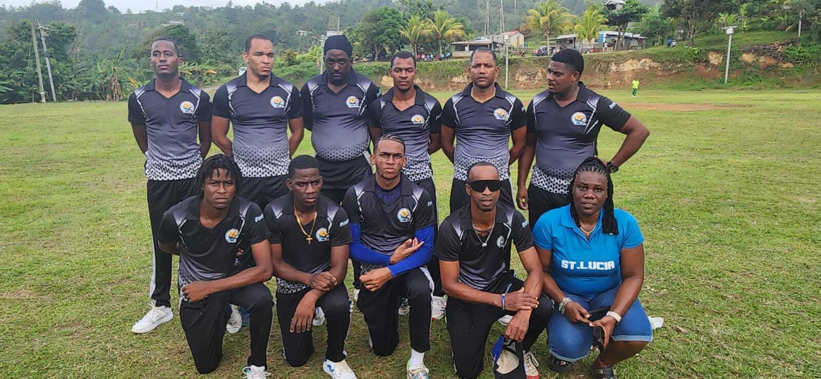 Saint Lucia celebrate Dominica tapeball success