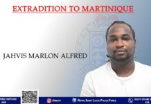 Saint Lucian extradited to Martinique on armed robbery convictions