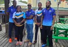 Team Saint Lucia cop hardware at CAC bodybuilding